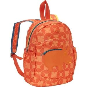 Lug backpack Hokey Pokey orange hippo little kid zipper